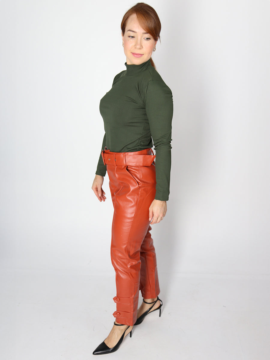 Lowri Faux Leather Pants