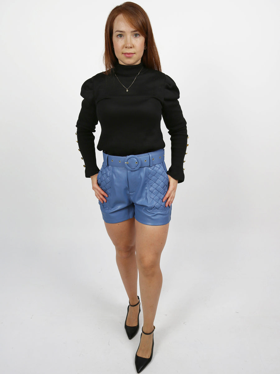 Ava Faux Leather Shorts