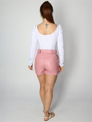 Ava Faux Leather Shorts