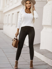 Claire Faux Suede Skinny Leggings