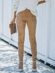 Claire Faux Suede Skinny Leggings